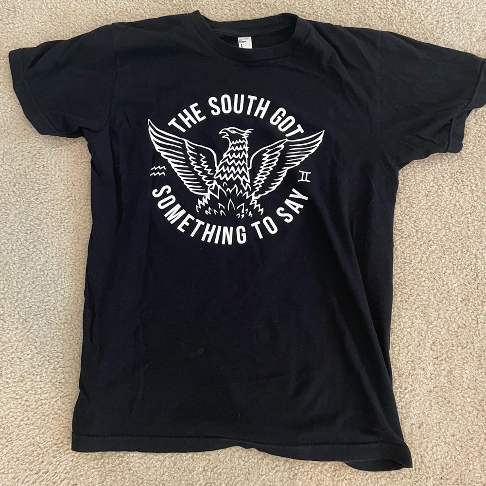 All Things Loyal | American Apparel Black South Eagle Tee | Size M